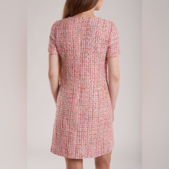 Stefanel Pink and Gray Plaid Mini Dress - Picture 4 of 8